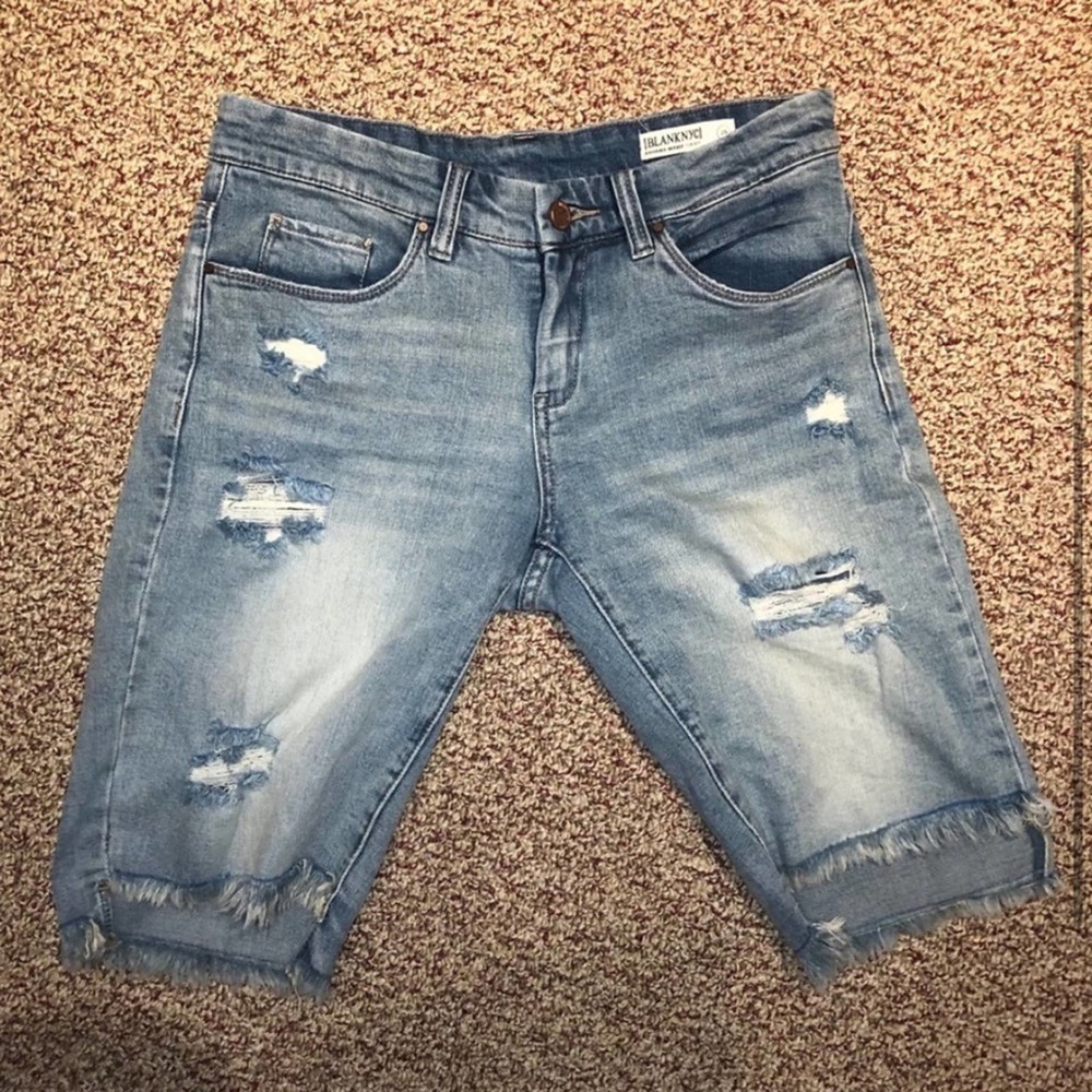 Blank NYC Bermuda Light Wash Shorts
